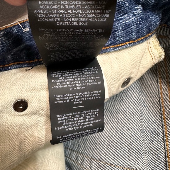 Men’s PT Torino “The Rebel” Jeans Size 34 Med Wash Made in Italy - Picture 8 of 13